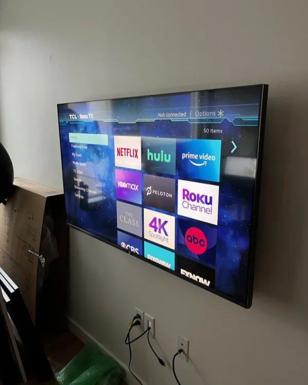 TV mounting project by Northwest Home Service