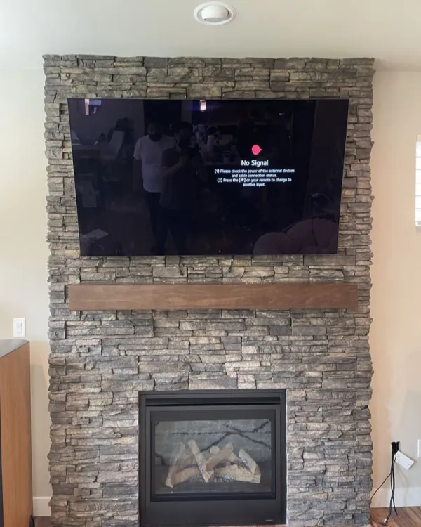 TV mounting project by Northwest Home Service
