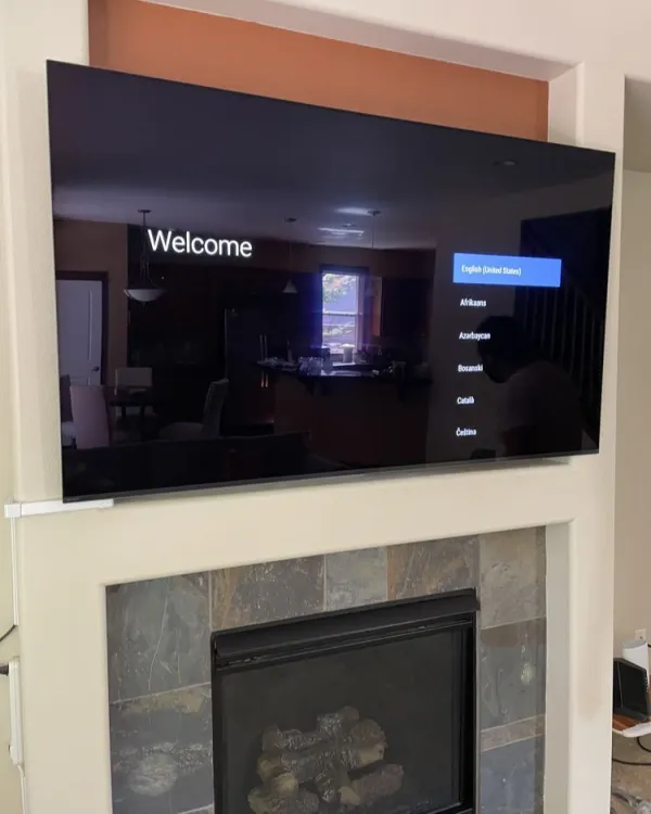 TV mounting project by Northwest Home Service